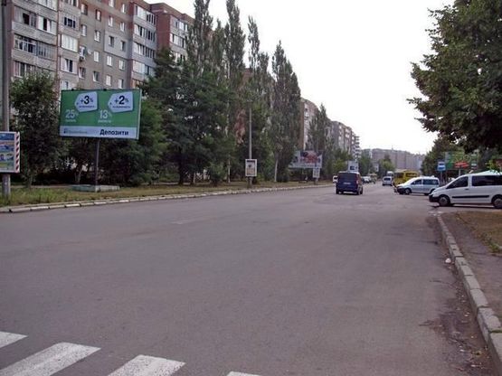 Фото рекламной плоскости по адресу Иоанна Павла ІІ ул. Напротив пекарни "Царь хлеб".500 м  к "Фокстрот" и ТЦ "Арсен"