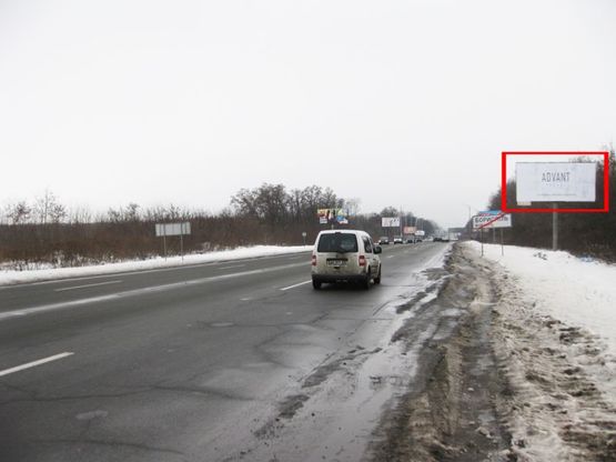 Фото рекламної площини за адресою Траса Е40, вул. Київський Шлях, 34км, виїзд з м. Бориспіль на Київ.