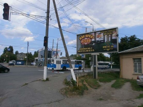 Фото рекламной плоскости по адресу Немировское шоссе - Максима Шимка ул.