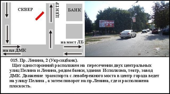 Фото рекламної площини за адресою проспект Свободи, 2 (Укрсоцбанк), Заводський район