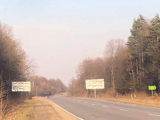 Фото рекламной плоскости по адресу Білборди розміщені на трасі Н 10 Івано-Франківській - Калуш, між селами Вістова-Боднарів.