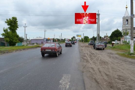 Фото рекламної площини за адресою Пр-т Гагарина -пос. Безлюдовка-рынок Безлюдовский-(въезд в город)