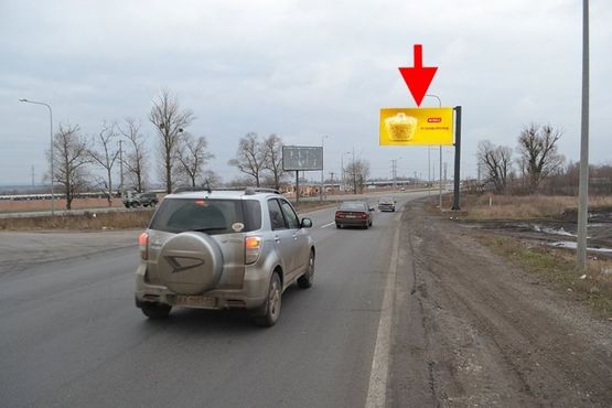 Фото рекламной плоскости по адресу Проспект Гагарина-развязка с окружной-в центр