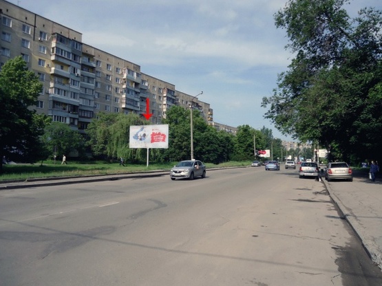 Фото рекламной плоскости по адресу пр. Героїв 40, до центру/пр. Героев, 40, в центр