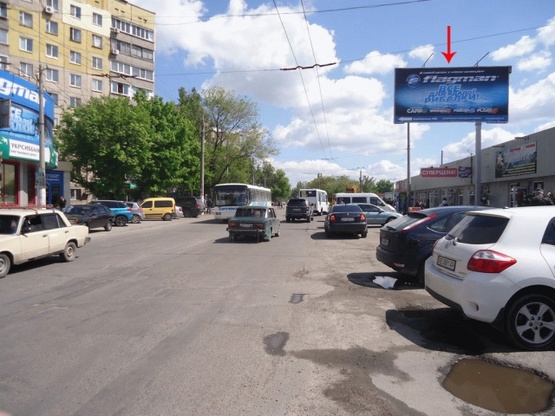 Фото рекламної площини за адресою вул. Березинська, 26, біля Березинського ринку, до центру/ул. Березинская, 26, возле Березинского рынка, в центр