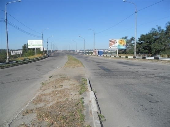 Фото рекламної площини за адресою Південний міст, в'їзд зі сторони Приднепровска/Южный мост, въезд со стороны Приднепровска