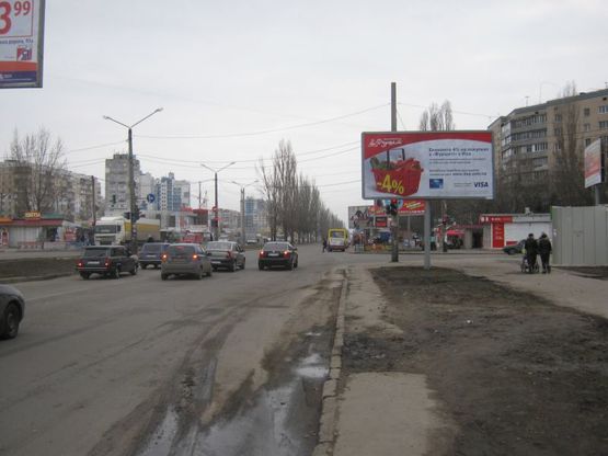 Фото рекламної площини за адресою Днепропетровская дорога, 120 - ул. Генерала Бочарова Фото рекламної площини за адресою Днепропетровская дорога, 120 - ул. Генерала Бочарова