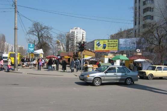 Фото рекламної площини за адресою пр-т Добровольского - ул. Бочарова (левый)