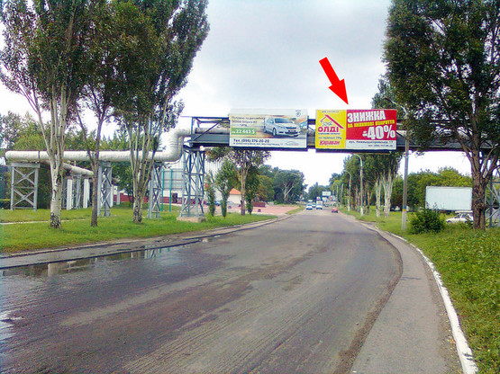 Фото рекламної площини за адресою ул. Днепропетровская 2 Фото рекламної площини за адресою ул. Днепропетровская 2