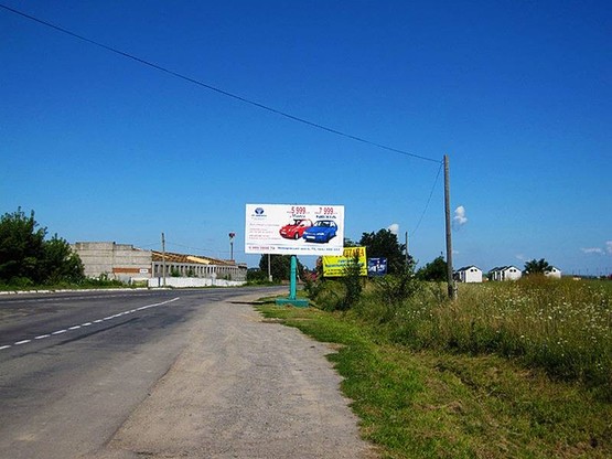 Фото рекламной плоскости по адресу Тывровское шоссе Фото рекламной плоскости по адресу Тывровское шоссе