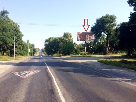 Фото рекламної площини за адресою виїзд з Луцька зі сторони Ковеля (Зміїнець)