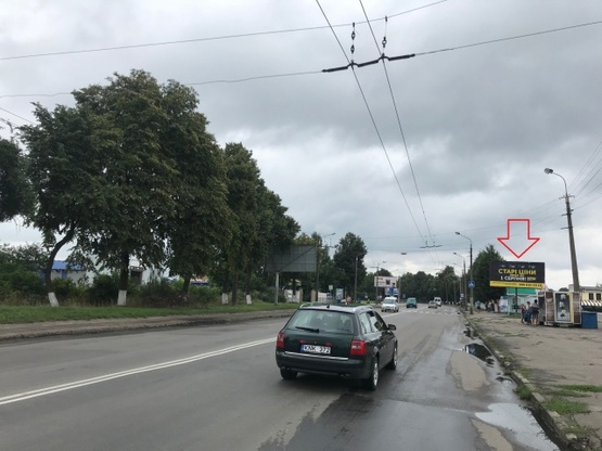 Фото рекламной плоскости по адресу Львівська_АС №2_з центру Фото рекламной плоскости по адресу Львівська_АС №2_з центру