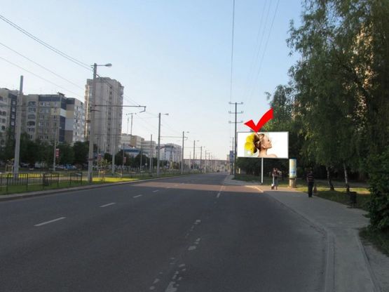 Фото рекламной плоскости по адресу пр.Червоної Калини, 103