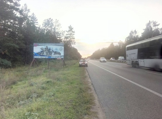 Фото рекламної площини за адресою Траса Житомир-Київ. Перед КПП Кочерів, напрямок з Києва на Житомир, ст.Б