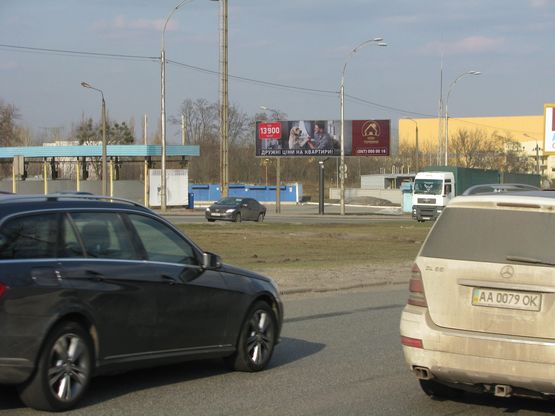 Фото рекламної площини за адресою Заболотного вул. /Пироговський шлях вул., 162-Б ліва