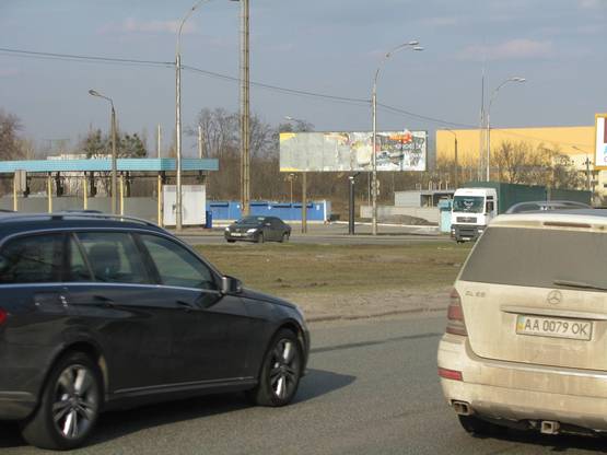 Фото рекламної площини за адресою Заболотного вул. /Пироговський шлях вул., 162-Б права