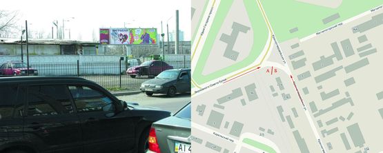 Фото рекламной плоскости по адресу Верховної Ради бул. + Червоногвардійська вул., 22-А,  права