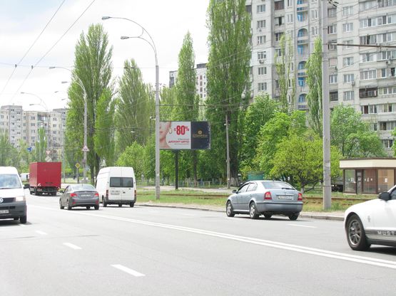 Фото рекламной плоскости по адресу Героїв Дніпра, 9