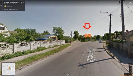 Фото рекламної площини за адресою вул.Чернишевського (перетин з вул.Черчицька) Фото рекламної площини за адресою вул.Чернишевського (перетин з вул.Черчицька)