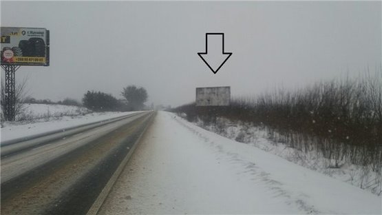 Фото рекламної площини за адресою с.Гірка Полонка (при вїзді в місто Луцьк,  траса Львів-Горохів-Луцьк)  0,5 км від Луцька
