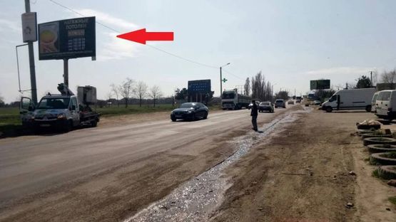 Фото рекламної площини за адресою поселок Великодолинское - дорога на К. Бугаз, Затоку