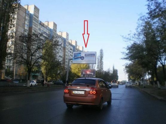 Фото рекламной плоскости по адресу ул. Ак. Вильямса, 83  - напротив Сильпо