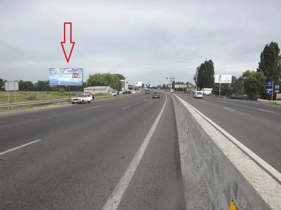 Фото рекламної площини за адресою Киевское шоссе, 27а - Автомобильный дом Одесса, Новая почта № 1