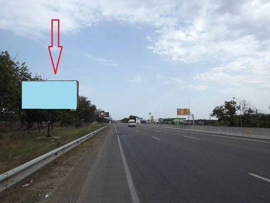 Фото рекламної площини за адресою Киевское шоссе, 10б - напротив офиса ТМ Копейка