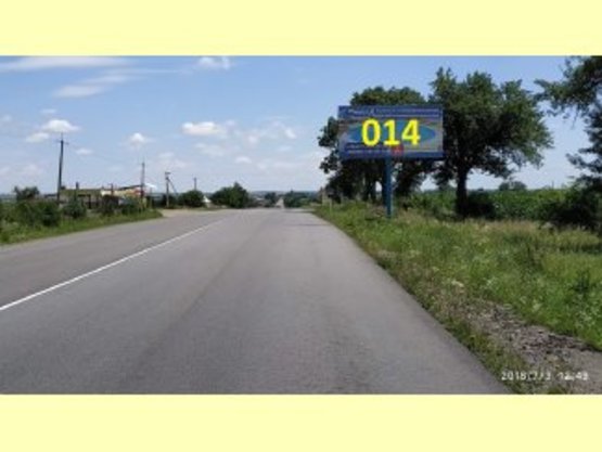 Фото рекламной плоскости по адресу Снятинський район, с.Олешків, біля автостанції (траса на Чернівці) траса Ів-Франк-Чернівці