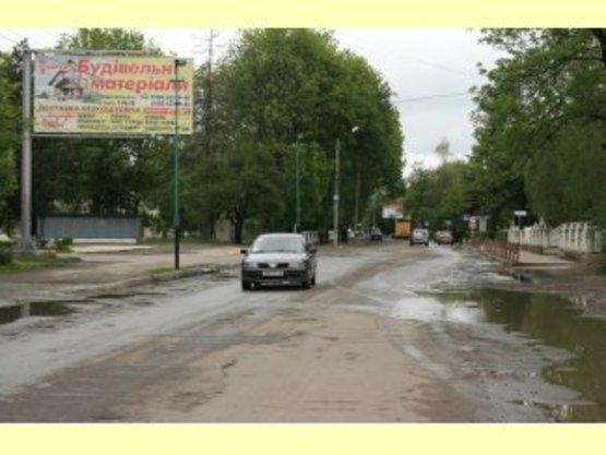 Фото рекламной плоскости по адресу Грушевського  центр.районна лікарня №1 ст.Б