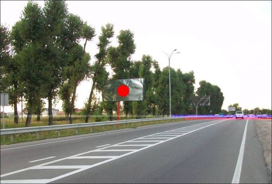 Фото рекламної площини за адресою Р-02, 20+920 лево