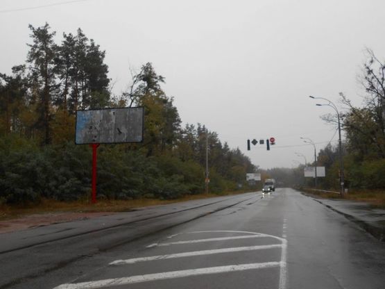 Фото рекламной плоскости по адресу Траса "Київ-Іванків-Овруч", Р-02 км 19+ 200 право,за світлофором, поворот на SANDORA, HENKEL-Україна, виїзд з Вишгорода до пл. Шевченко