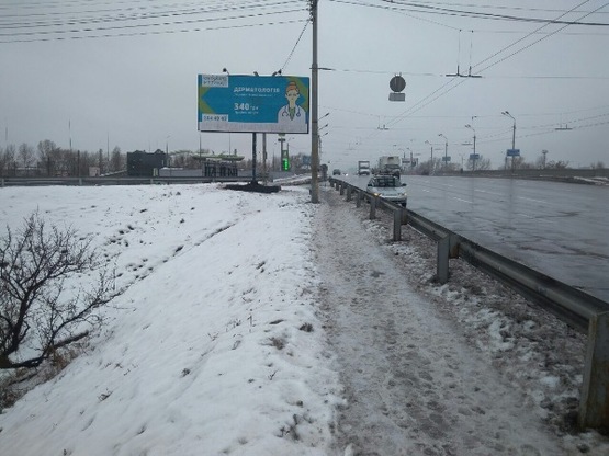 Фото рекламної площини за адресою ул. Тимошенко 2д, в сторону ТРЦ Караван