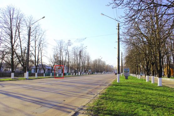 Фото рекламной плоскости по адресу вул. Київський Шлях, 44, навпроти центрального парку