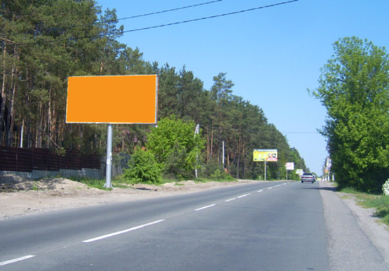 Фото рекламної площини за адресою пгт. Гостомель, ул. Ленина (на Гостомель)