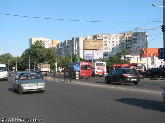 Фото рекламной плоскости по адресу Миру пр, 11, верх