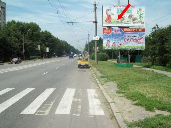 Фото рекламної площини за адресою Пр. Миру - пров. Мирний Фото рекламної площини за адресою Пр. Миру - пров. Мирний