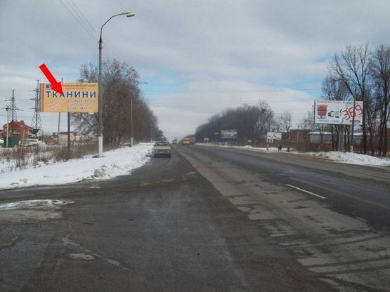 Фото рекламной плоскости по адресу Львівський напрямок  №1 (в'їзд) Фото рекламной плоскости по адресу Львівський напрямок  №1 (в'їзд)