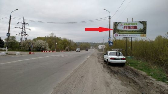 Фото рекламной плоскости по адресу вул. Західно-окружна, в районі перехрестя з вул. Північною Фото рекламной плоскости по адресу вул. Західно-окружна, в районі перехрестя з вул. Північною