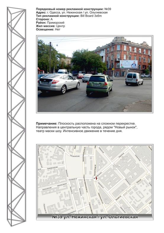 Фото рекламной плоскости по адресу №39 ул.Нежинская / ул.Ольгиевская Фото рекламной плоскости по адресу №39 ул.Нежинская / ул.Ольгиевская