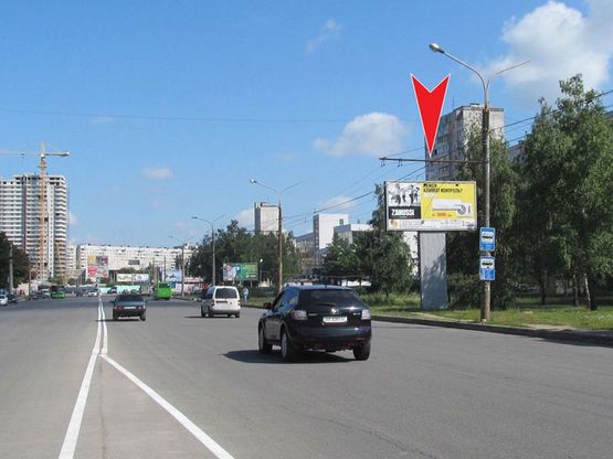 Фото рекламної площини за адресою Людвига Свободы пр-т, 46, из центра Фото рекламної площини за адресою Людвига Свободы пр-т, 46, из центра