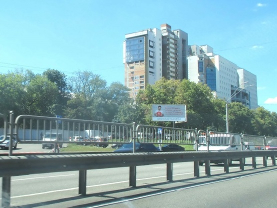 Фото рекламной плоскости по адресу Пр.Победы,55/ ул.Василенко (ст.м. «Берестейская»)-из центра