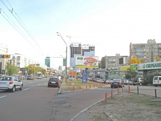 Фото рекламной плоскости по адресу пр.Победы,27(А) маг.Итертоп, ст.м.КПИ -в центр -призма пл.1