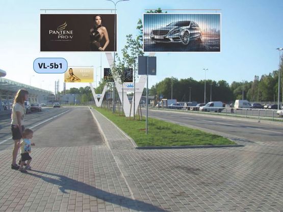 Фото рекламной плоскости по адресу Аеропорт «Львів» (алея перед терміналом), виїзд Фото рекламной плоскости по адресу Аеропорт «Львів» (алея перед терміналом), виїзд