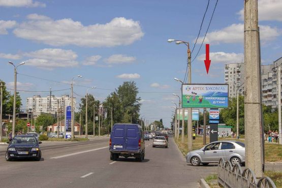 Фото рекламной плоскости по адресу Леся Сердюка ул. (напротив дома № 13), из центра (Континент) Фото рекламной плоскости по адресу Леся Сердюка ул. (напротив дома № 13), из центра (Континент)