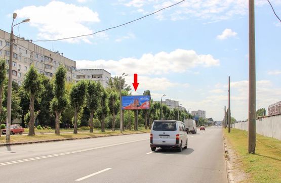 Фото рекламной плоскости по адресу Леся Сердюка ул., 54, в центр Фото рекламной плоскости по адресу Леся Сердюка ул., 54, в центр