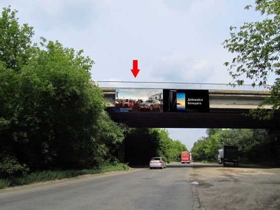 Фото рекламной плоскости по адресу Въезд в Харьков- Сумская Трасса (на мосту)- Левый Фото рекламной плоскости по адресу Въезд в Харьков- Сумская Трасса (на мосту)- Левый