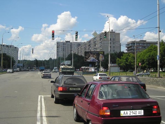Фото рекламної площини за адресою ул.Полярная/ пр-т Маршала Рокосовкого (А) пл. Шевченко (возле ТЦ СИЛЬПО)