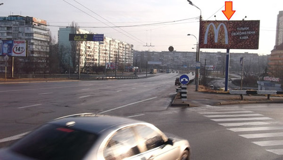 Фото рекламной плоскости по адресу ул. Тимошенко 2д (А) направление к ТЦ "Дримтаун"