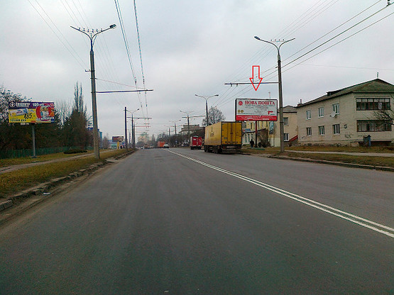 Фото рекламної площини за адресою вул. Дубнівська, 65 А ст інтернат - водоканал Фото рекламної площини за адресою вул. Дубнівська, 65 А ст інтернат - водоканал